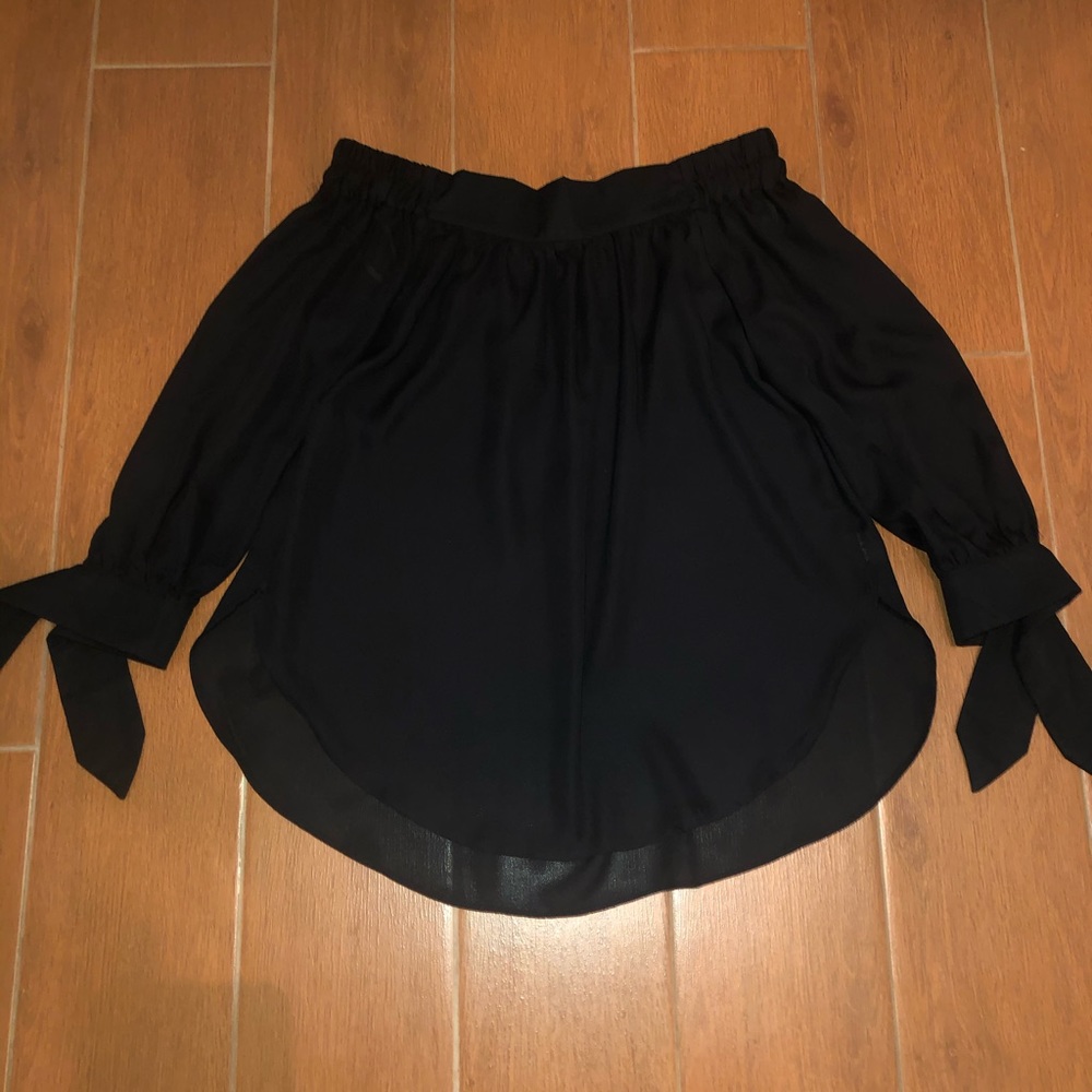 black off the shoulder top